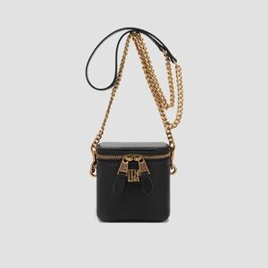 MINI LEATHER CHAIN STRAP CROSSBODY